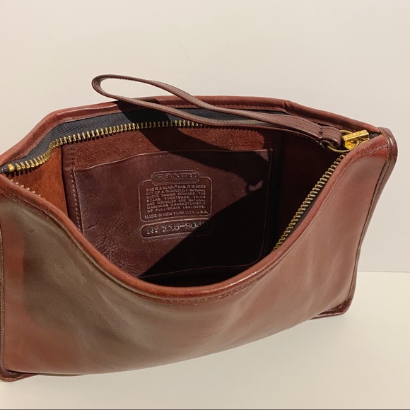 Vintage Coach Bag Slim Clutch Large NYC 70s